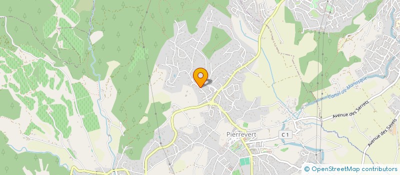 localisation de l'entreprise MONSIEUR LOUIS-EDOUARD GACHET  PIERREVERT