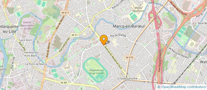 localisation de l'entreprise MONSIEUR LOUIS-ELIE MAILLARD à MARCQ-EN-BARŒUL