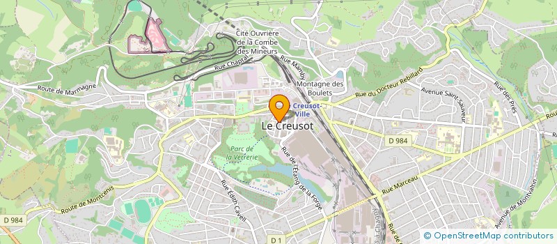 localisation de l'entreprise MONSIEUR LOUIS-EMILAND VITU  LE CREUSOT