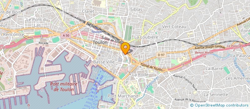 localisation de l'entreprise MONSIEUR LOUIS-EMMANUEL GAMAIN  TOULON