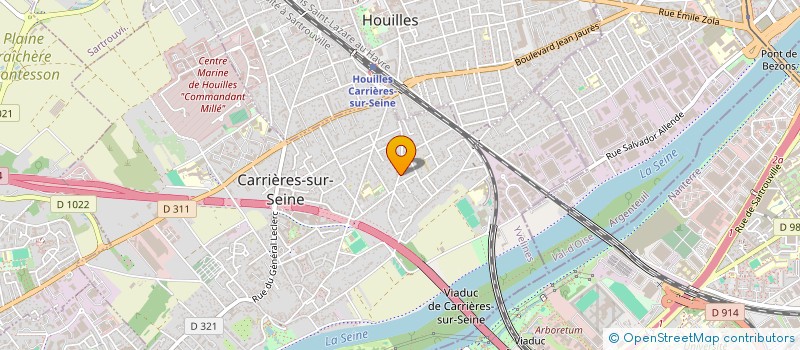 localisation de l'entreprise MONSIEUR LOUIS EVEILLARD  CARRIERES-SUR-SEINE