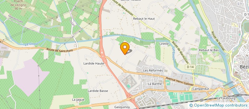 localisation de l'entreprise MONSIEUR LOUIS EXPOSITO à BEZIERS