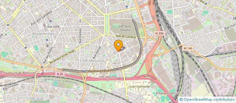 localisation de l'entreprise MONSIEUR LOUIS FALEME à LILLE