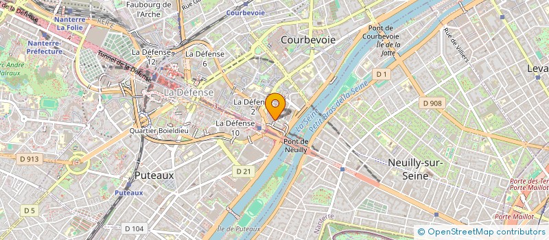 localisation de l'entreprise MONSIEUR LOUIS FAUCONNIER  COURBEVOIE