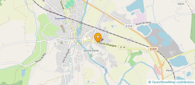 localisation de l'entreprise MONSIEUR LOUIS FAURE à SAVERDUN