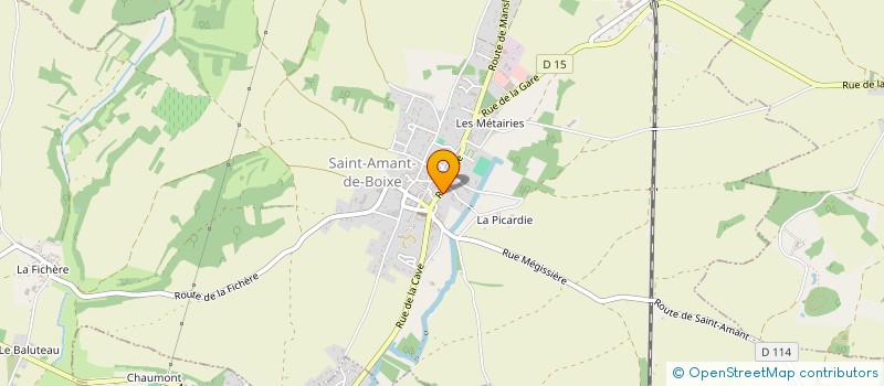 localisation de l'entreprise MONSIEUR LOUIS FAURE  SAINT-AMANT-DE-BOIXE