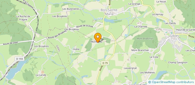 localisation de l'entreprise MONSIEUR LOUIS FAYARD  GIBLES