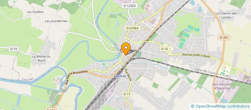 localisation de l'entreprise MONSIEUR LOUIS FELIX SOMMIER  COUTRAS