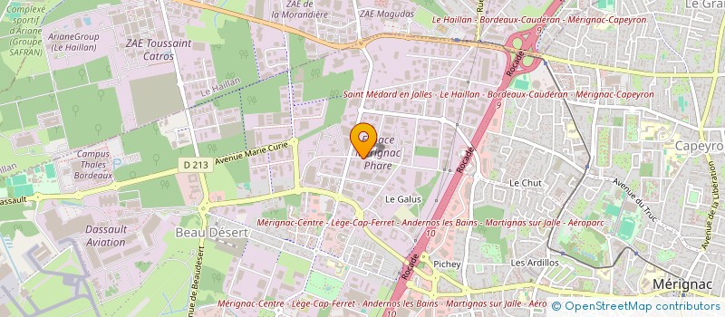 localisation de l'entreprise MONSIEUR LOUIS FELTMAN  MERIGNAC