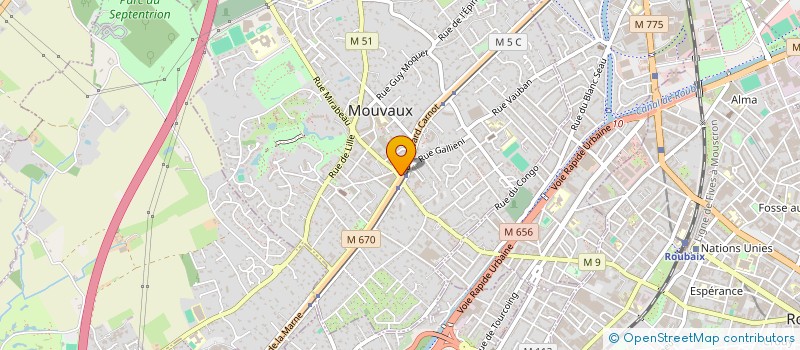 localisation de l'entreprise MONSIEUR LOUIS FIEVET à MOUVAUX