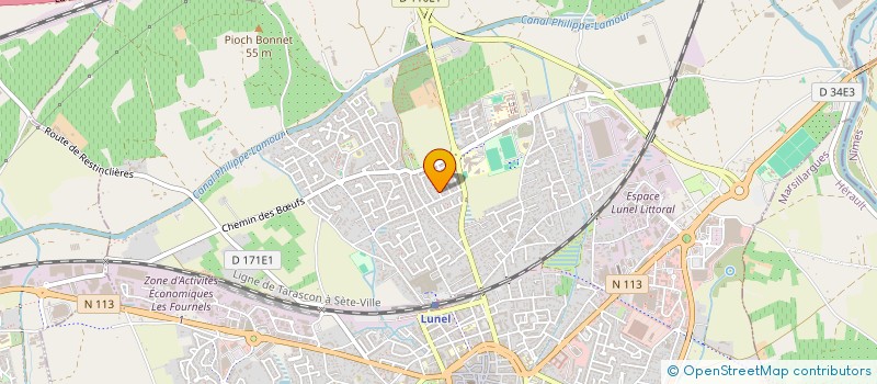 localisation de l'entreprise MONSIEUR LOUIS FILIPE  LUNEL