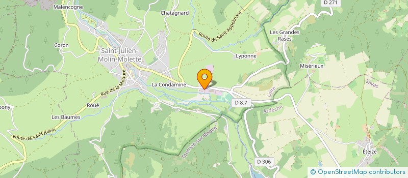localisation de l'entreprise MONSIEUR LOUIS FONTAINE à SAINT-JULIEN-MOLIN-MOLETTE