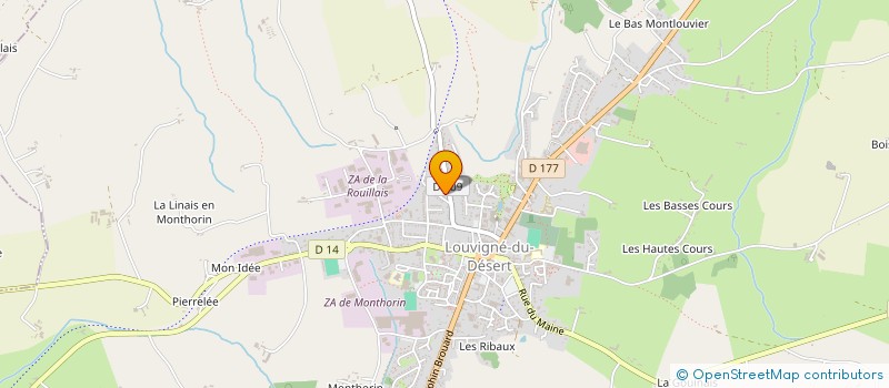 localisation de l'entreprise MONSIEUR LOUIS FOUBERT  LOUVIGNE-DU-DESERT