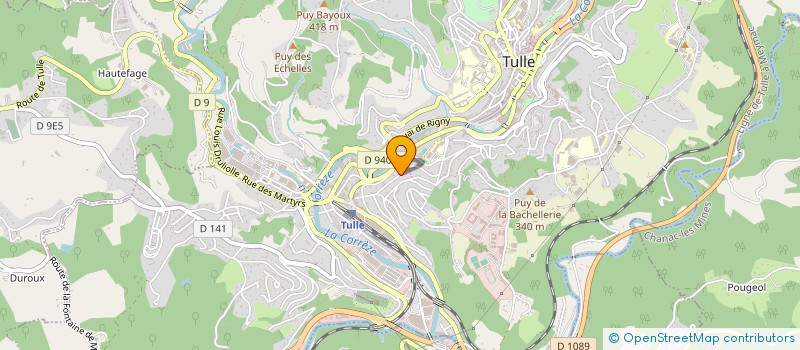 localisation de l'entreprise MONSIEUR LOUIS FOURNET  TULLE