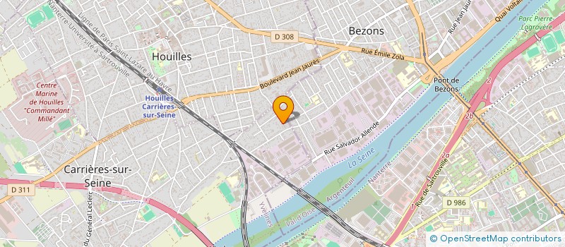 localisation de l'entreprise MONSIEUR LOUIS FRANCIS ZUGETTA  CARRIERES SUR SEINE