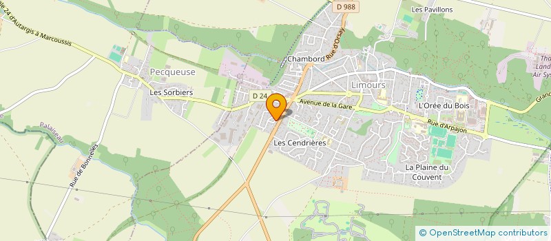 localisation de l'entreprise MONSIEUR LOUIS-FRANCOIS CHARPENTIER  LIMOURS