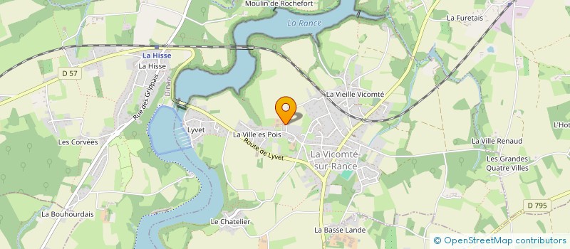 localisation de l'entreprise MONSIEUR LOUIS-FREDERIC BAERT  LA VICOMTE-SUR-RANCE