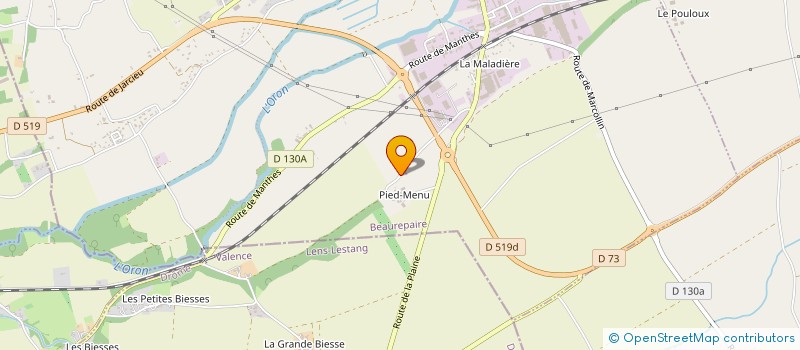 localisation de l'entreprise MONSIEUR LOUIS FRIER à BEAUREPAIRE
