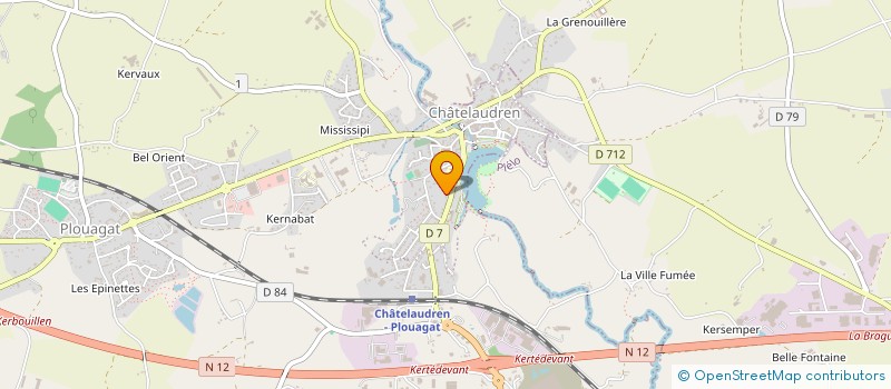 localisation de l'entreprise MONSIEUR LOUIS FROMAGE  CHATELAUDREN-PLOUAGAT