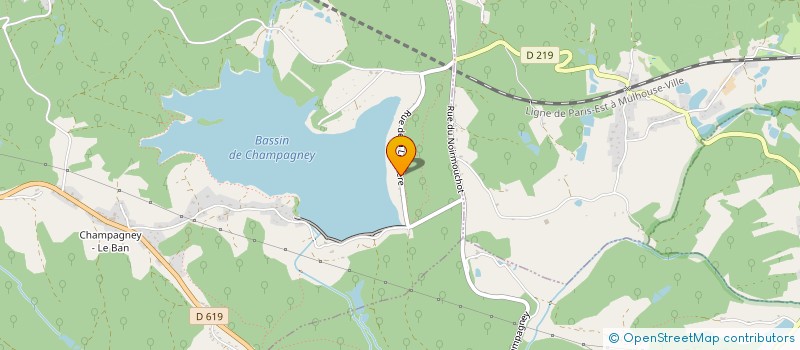 localisation de l'entreprise MONSIEUR LOUIS FROSSARD  CHAMPAGNEY