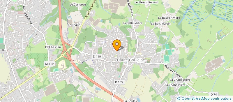 localisation de l'entreprise MONSIEUR LOUIS GABORIAU  HAUTE-GOULAINE