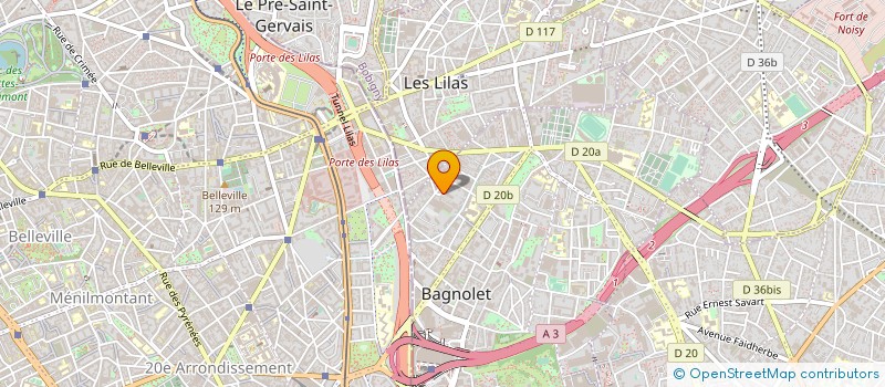 localisation de l'entreprise MONSIEUR LOUIS GAILLARD à BAGNOLET