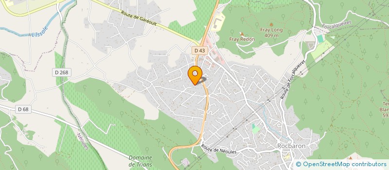 localisation de l'entreprise MONSIEUR LOUIS GALIN  ROCBARON