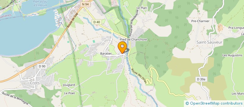 localisation de l'entreprise MONSIEUR LOUIS GALLICE  CREVOUX