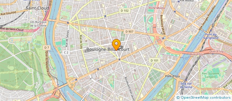 localisation de l'entreprise MONSIEUR LOUIS GAMAS à BOULOGNE-BILLANCOURT