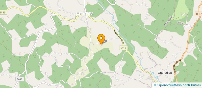 localisation de l'entreprise MONSIEUR LOUIS GARRIGOU  MARMINIAC