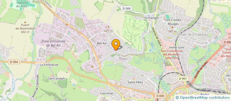 localisation de l'entreprise MONSIEUR LOUIS GARRIGUES  ONET LE CHATEAU