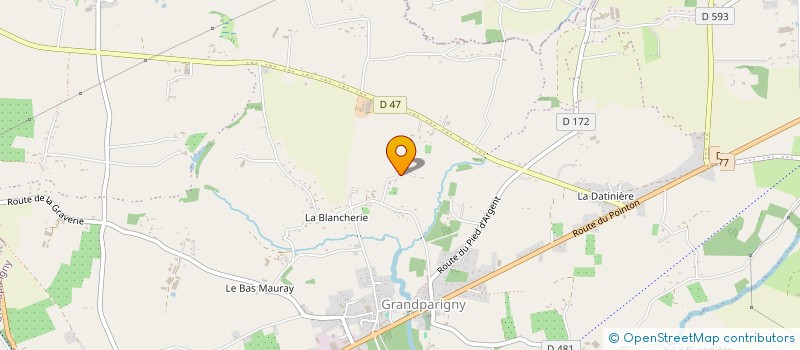 localisation de l'entreprise MONSIEUR LOUIS GASNIER  GRANDPARIGNY