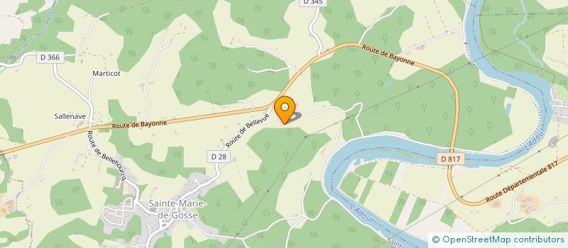 localisation de l'entreprise MONSIEUR LOUIS GATELIER  SAINTE-MARIE-DE-GOSSE