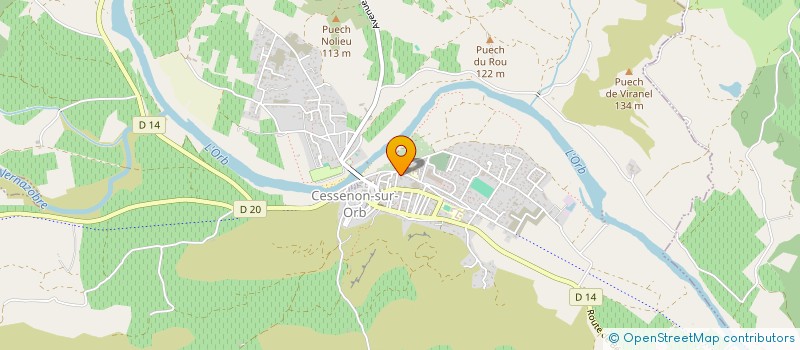 localisation de l'entreprise MONSIEUR LOUIS GAU  CESSENON-SUR-ORB