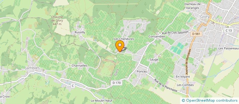 localisation de l'entreprise MONSIEUR LOUIS GAUDET à GIVRY