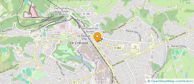 localisation de l'entreprise MONSIEUR LOUIS GAUDILLAT à LE CREUSOT