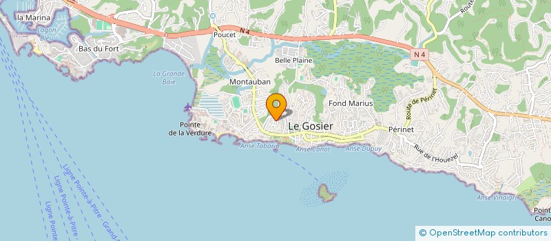 localisation de l'entreprise MONSIEUR LOUIS-GAUTIER MASSE  LE GOSIER