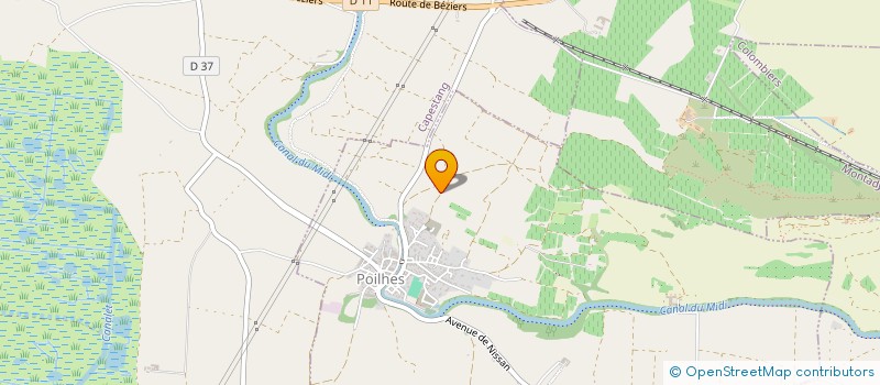 localisation de l'entreprise MONSIEUR LOUIS GAYRAUD  POILHES