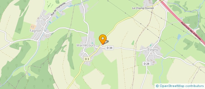 localisation de l'entreprise MONSIEUR LOUIS GERARD  WARNECOURT