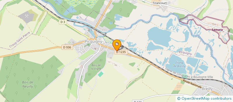 localisation de l'entreprise MONSIEUR LOUIS GEST  PICQUIGNY