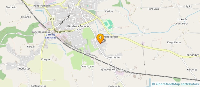 localisation de l'entreprise MONSIEUR LOUIS GESTIN  BANNALEC
