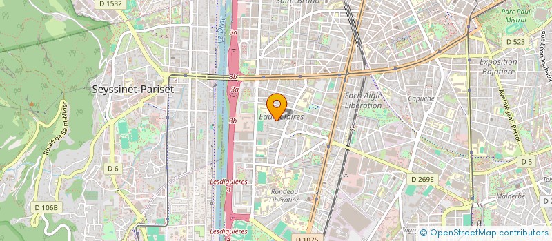 localisation de l'entreprise MONSIEUR LOUIS GIACOMINI à GRENOBLE