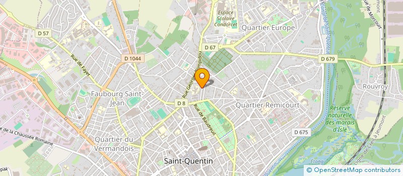 localisation de l'entreprise MONSIEUR LOUIS GIACOMINI à SAINT-QUENTIN