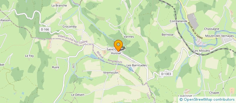 localisation de l'entreprise MONSIEUR LOUIS GILBERT  AMPLEPUIS