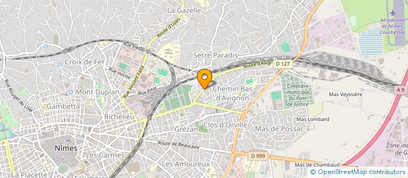 localisation de l'entreprise MONSIEUR LOUIS GIORDANO à NIMES