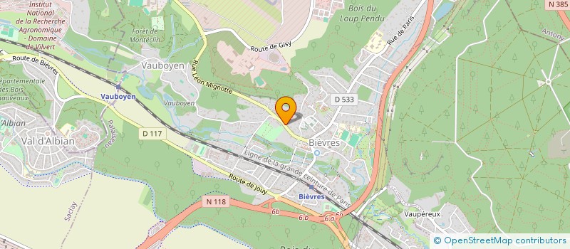 localisation de l'entreprise MONSIEUR LOUIS GIRAUD  BIEVRES