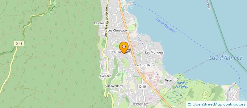 localisation de l'entreprise MONSIEUR LOUIS GLABAY  SEVRIER