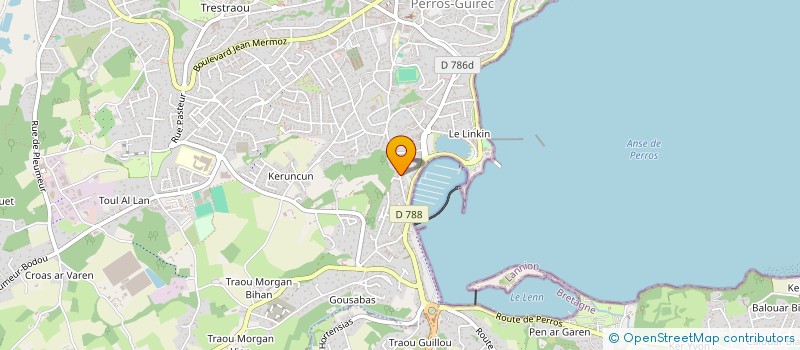 localisation de l'entreprise MONSIEUR LOUIS GLAZIOU  PERROS-GUIREC