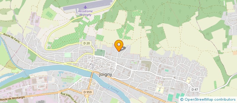 localisation de l'entreprise MONSIEUR LOUIS GODEAU à JOIGNY