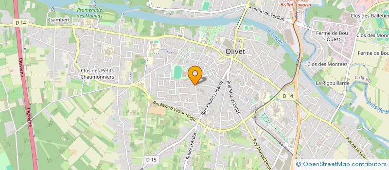 localisation de l'entreprise MONSIEUR LOUIS GODRON à OLIVET